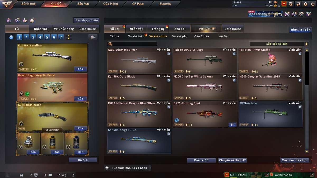 shop acc cf uy tin gia re